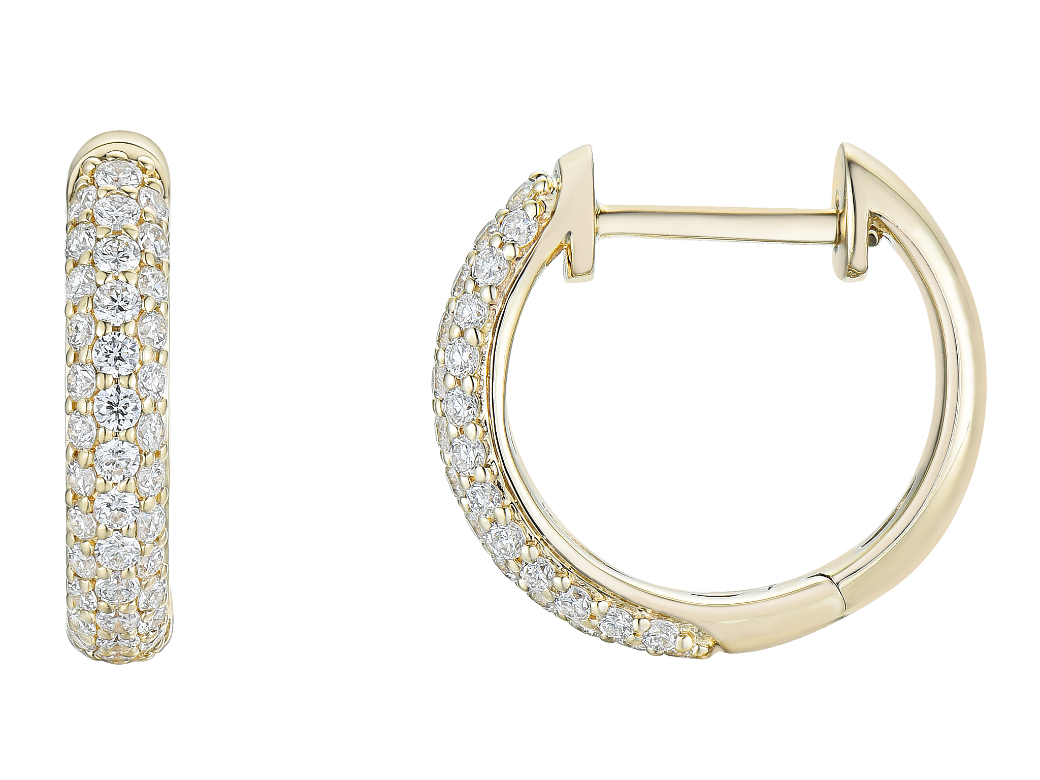 Diamant hoops  pavé