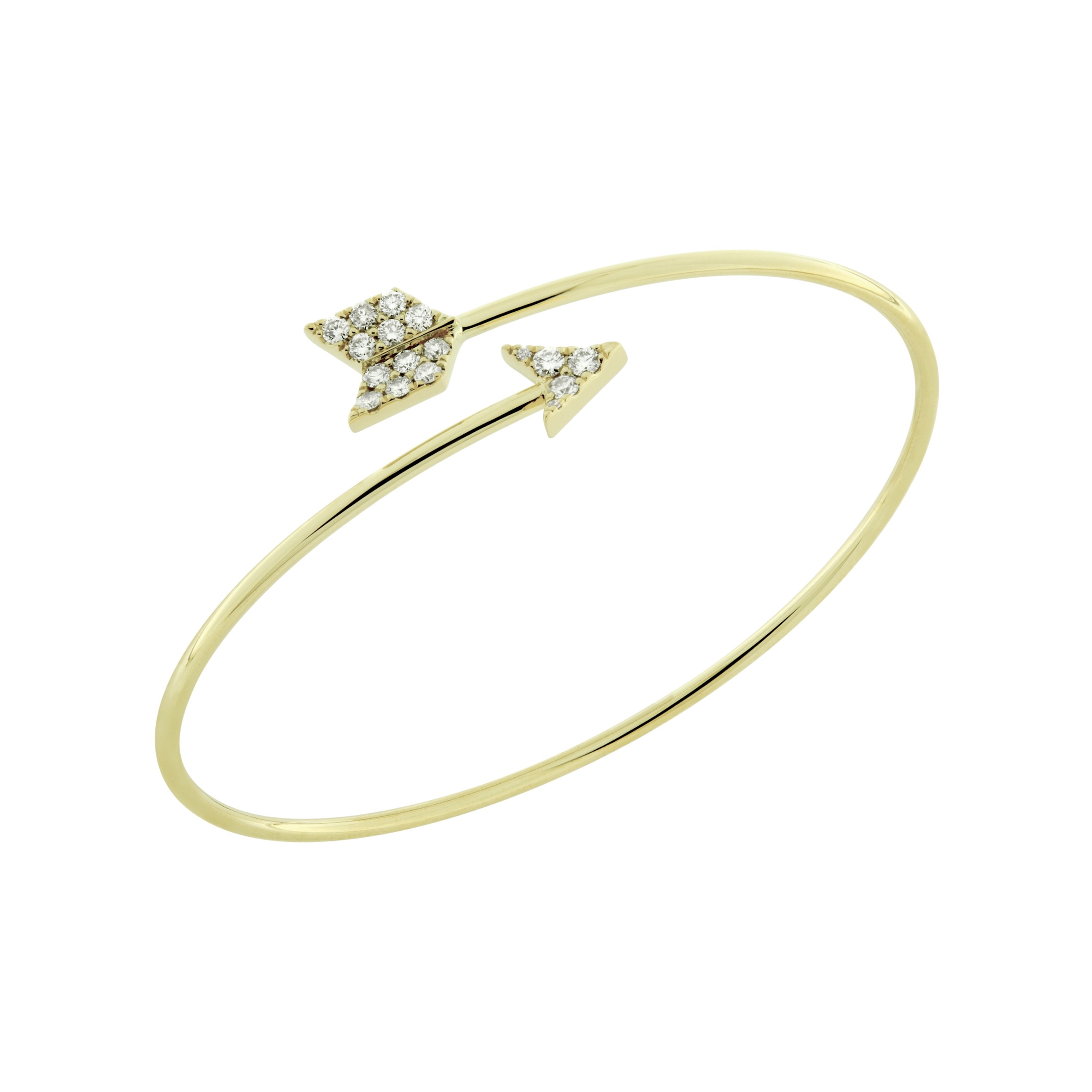 Diamond arrow bangle