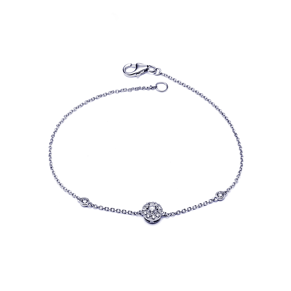 Diamond bracelet white gold