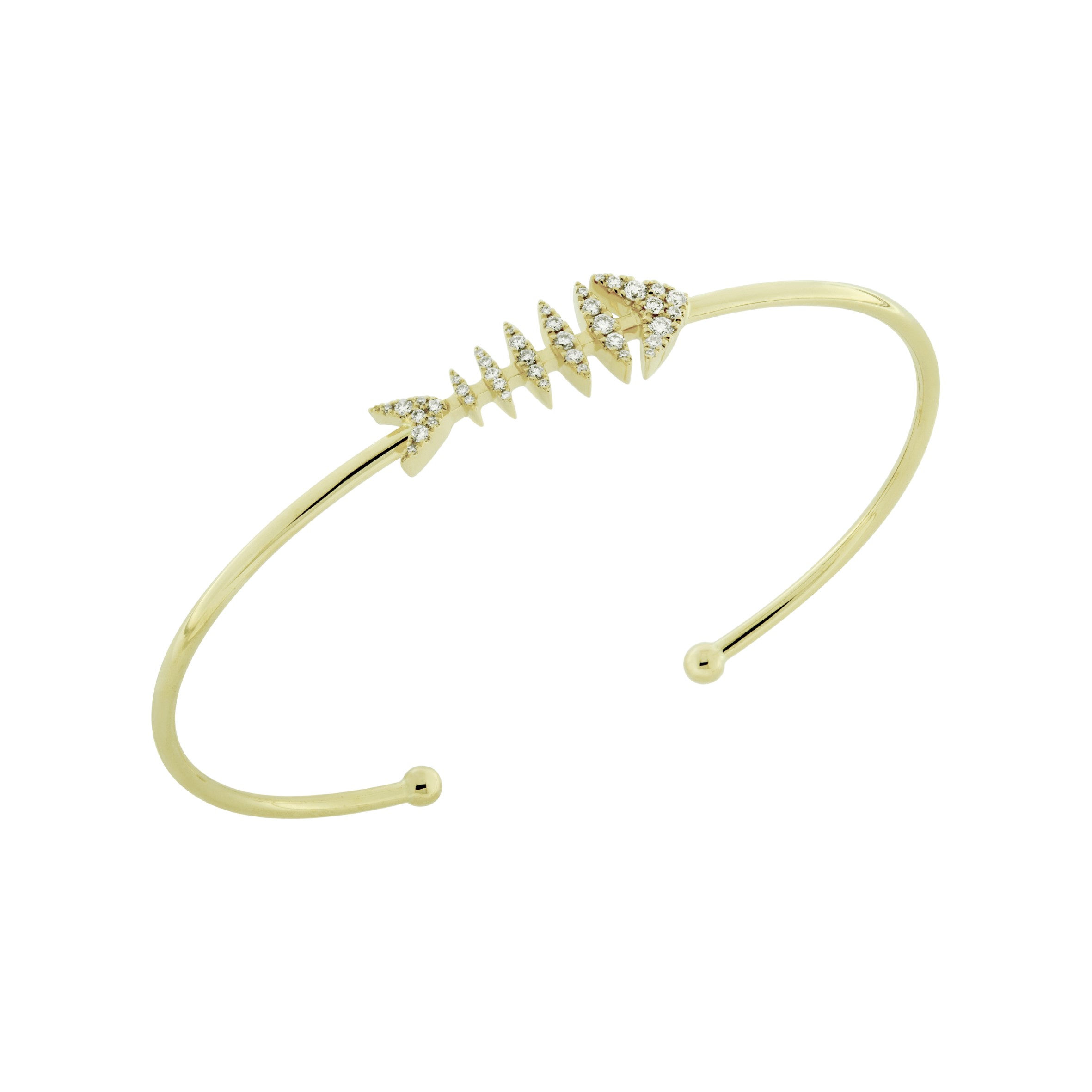 Diamond fishy bangle