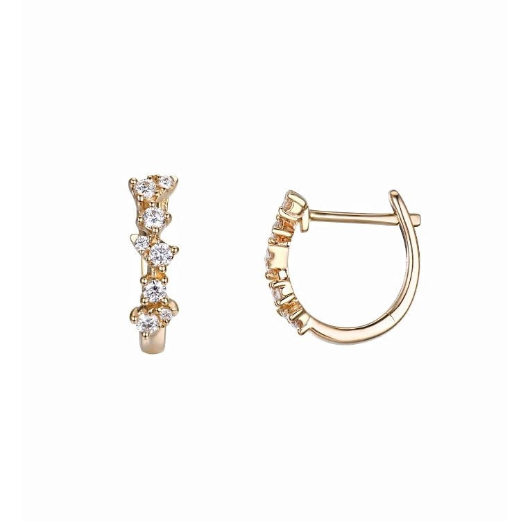 PEAR ILLUSION DIAMOND EARRINGS - 2