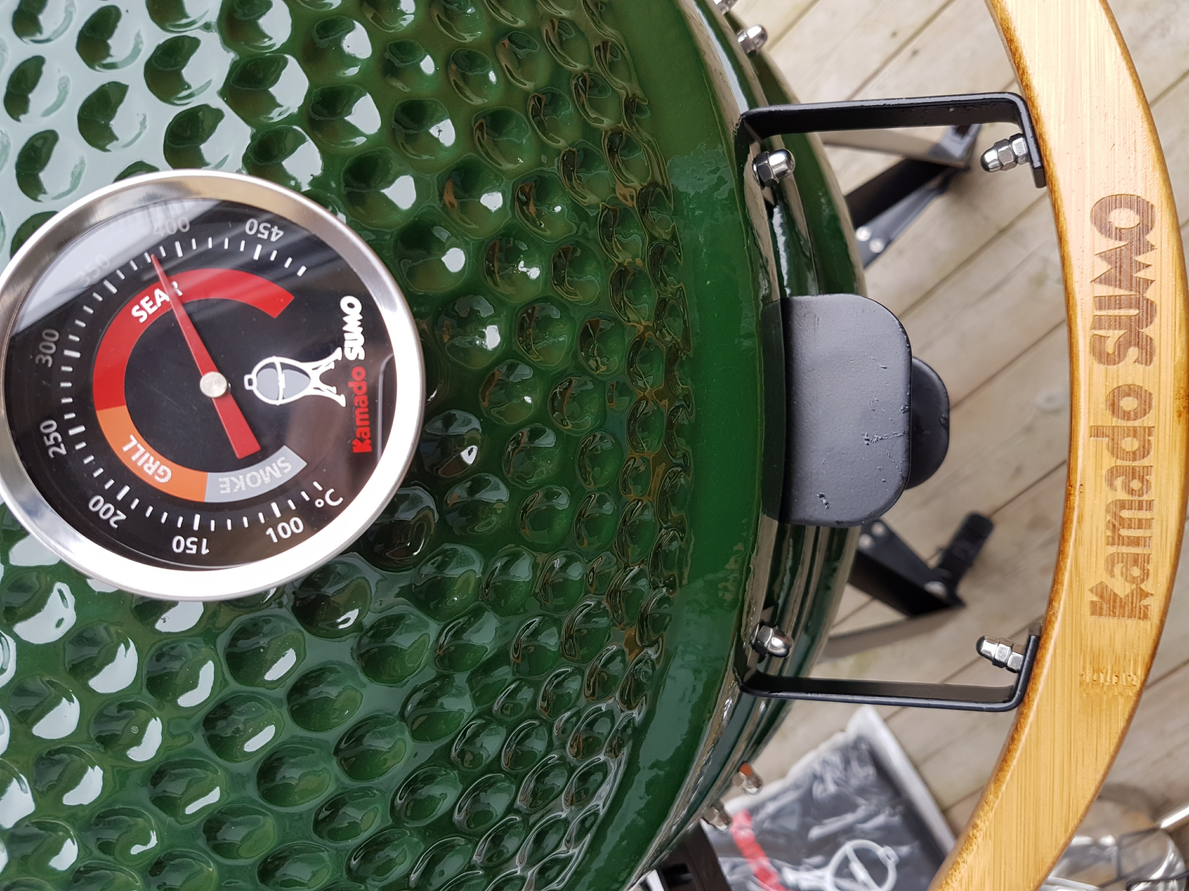Kamado Sumo Midi Grön - 21" - 47cm + tillbehörspaket - 5