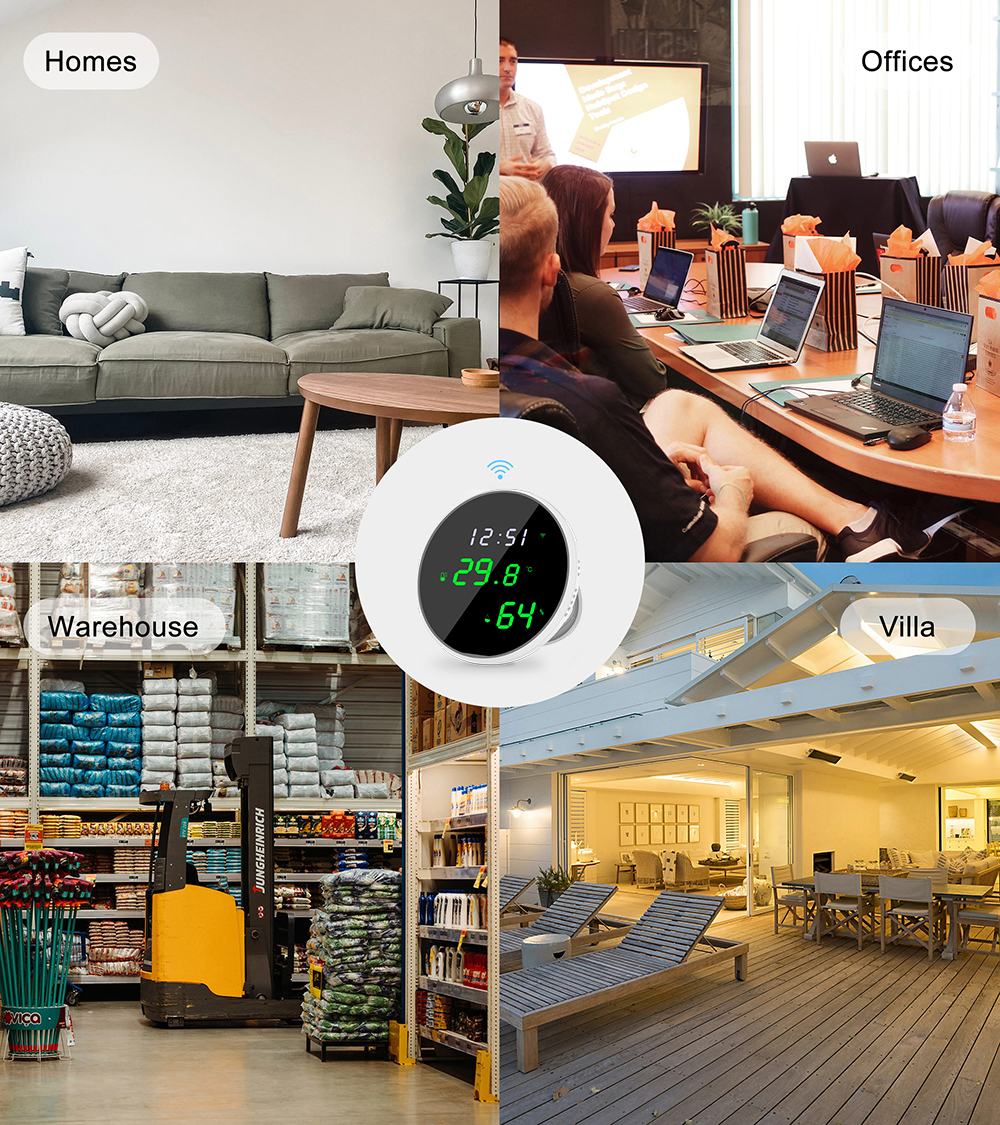 WiFi Termometer+IR med APP, inomhus - 16