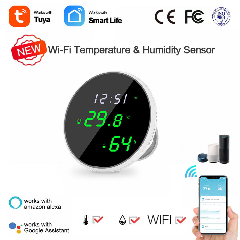 WiFi Termometer+IR med APP, inomhus - 12