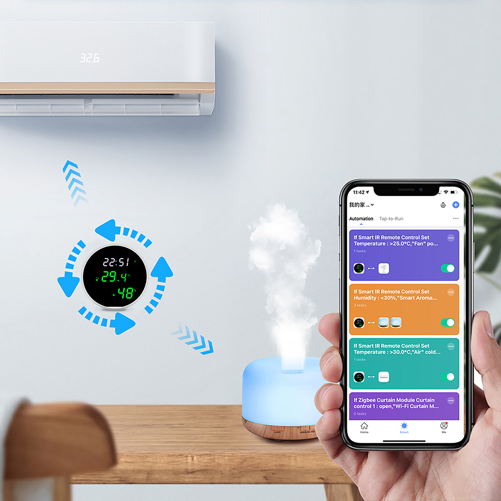 WiFi Termometer+IR med APP, inomhus - 14