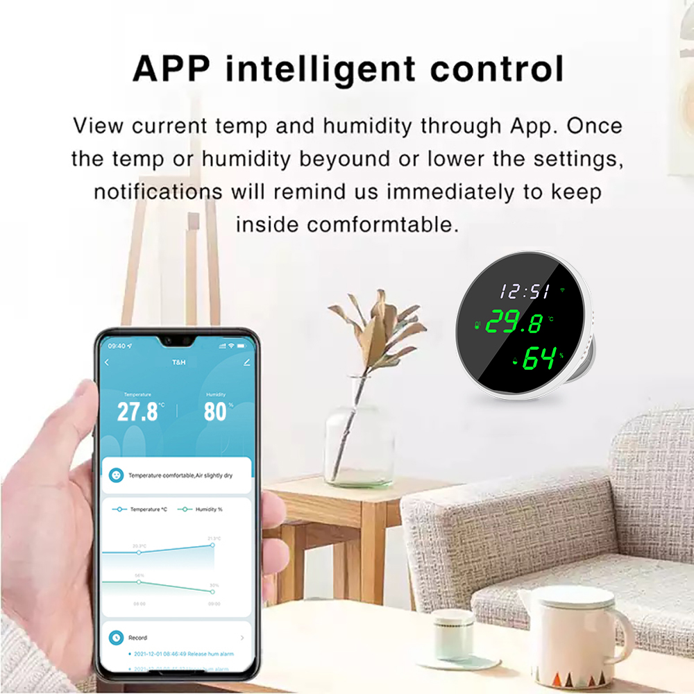 WiFi Termometer+IR med APP, inomhus - 15