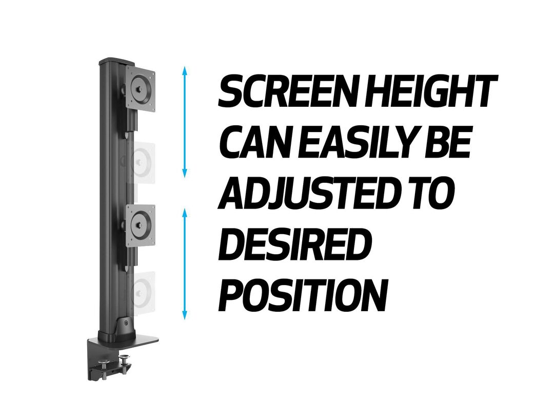 M VESA Deskmount HD Dual Vertical Widescreen 32" - 50" - 17