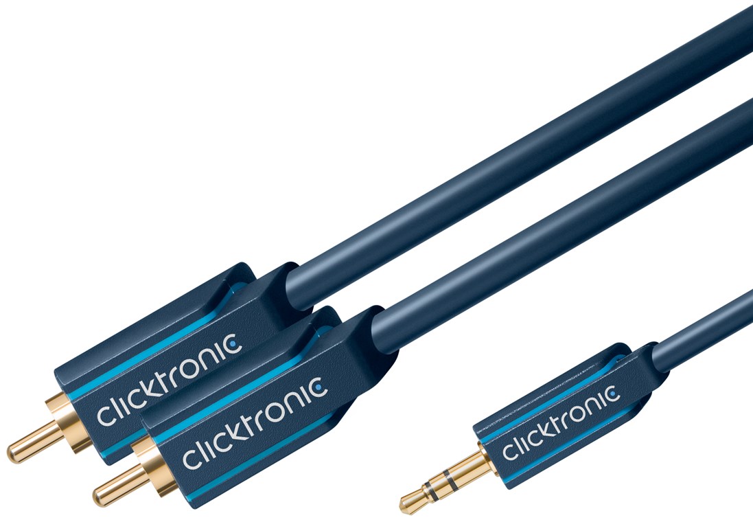 3,5mm - 2x RCA 5m - 4