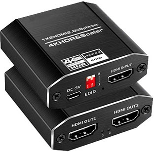HDMI Splitter 2-väg, 4K60Hz 