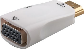 HDMI-hane/VGA-hona adapter med audio