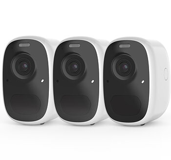 Trådlös övervakningskamera 2K, 3Son Vico Pro, 3-pack