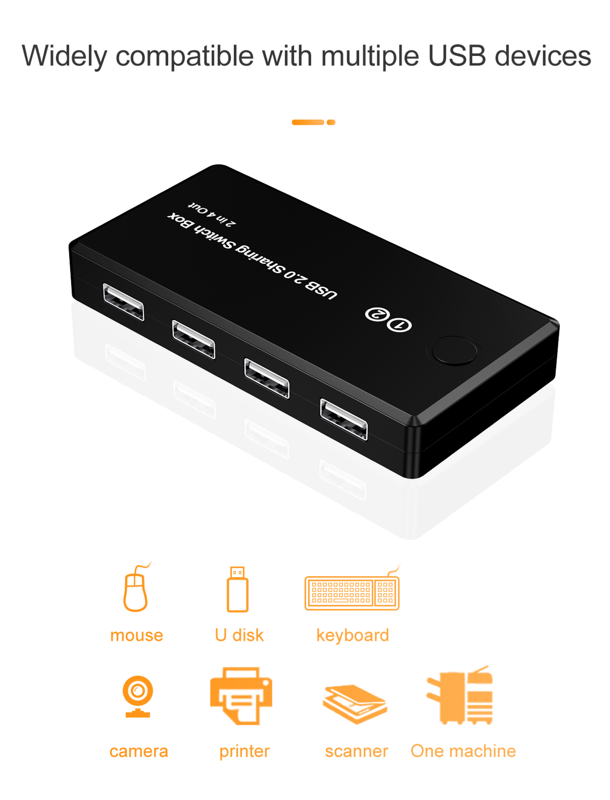 USB2.0 4 port splitter - 8