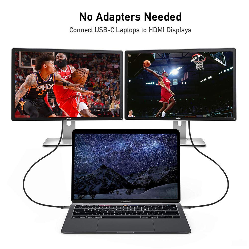 QGeeM 1,2 m USB typ C till HDMI-kabel 4K@30Hz - 6