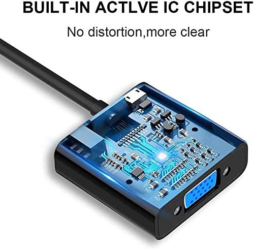 QGeeM - Guldpläterad HDMI till VGA-adapter - 2