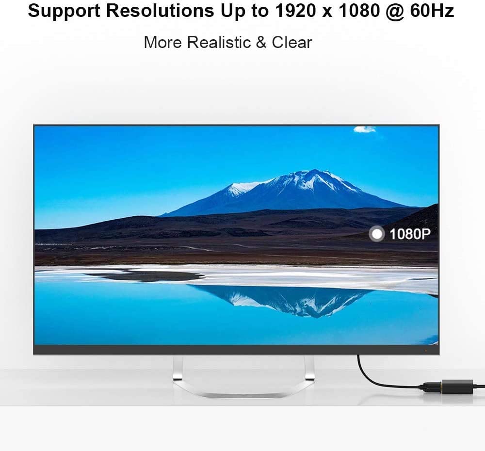 QGeeM - Guldpläterad HDMI till VGA-adapter - 7