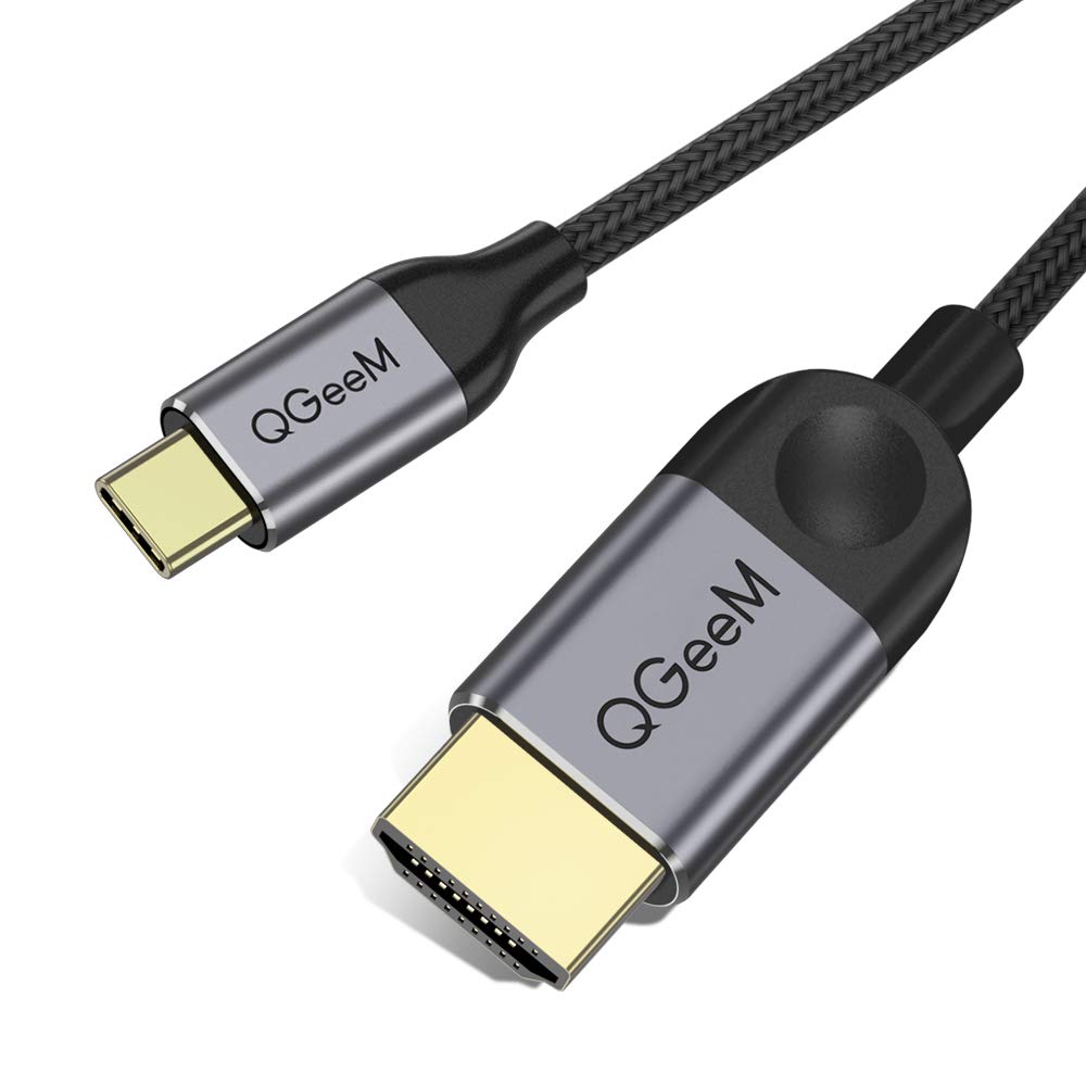 QGeeM 1,8 m USB typ C till HDMI-kabel 4K@60Hz