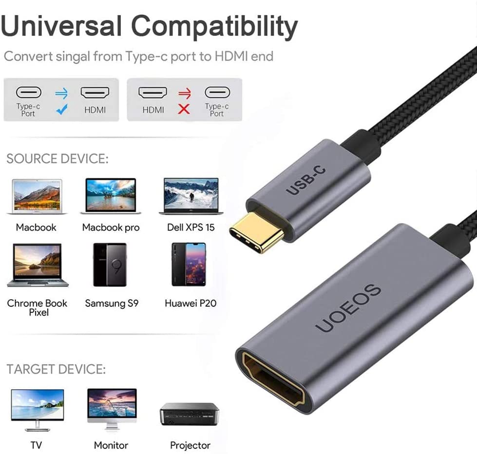 USB C till HDMI 4K60Hz, USB Type-C 3.1-adapter - 8