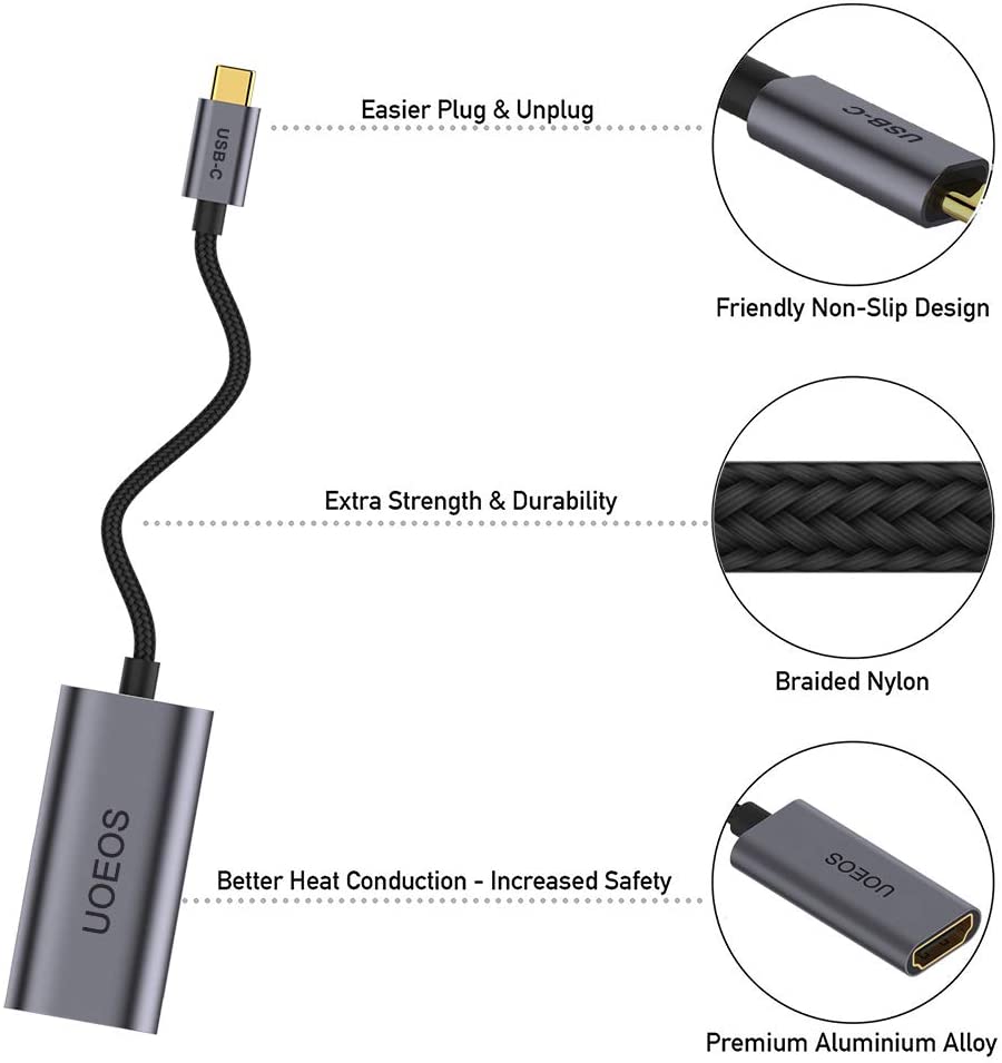USB C till HDMI 4K60Hz, USB Type-C 3.1-adapter - 2