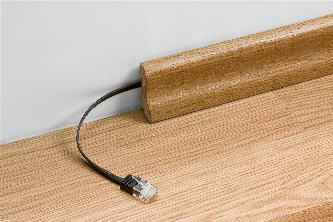 Nätverkskabel Cat 6a flat vit 1m - 4