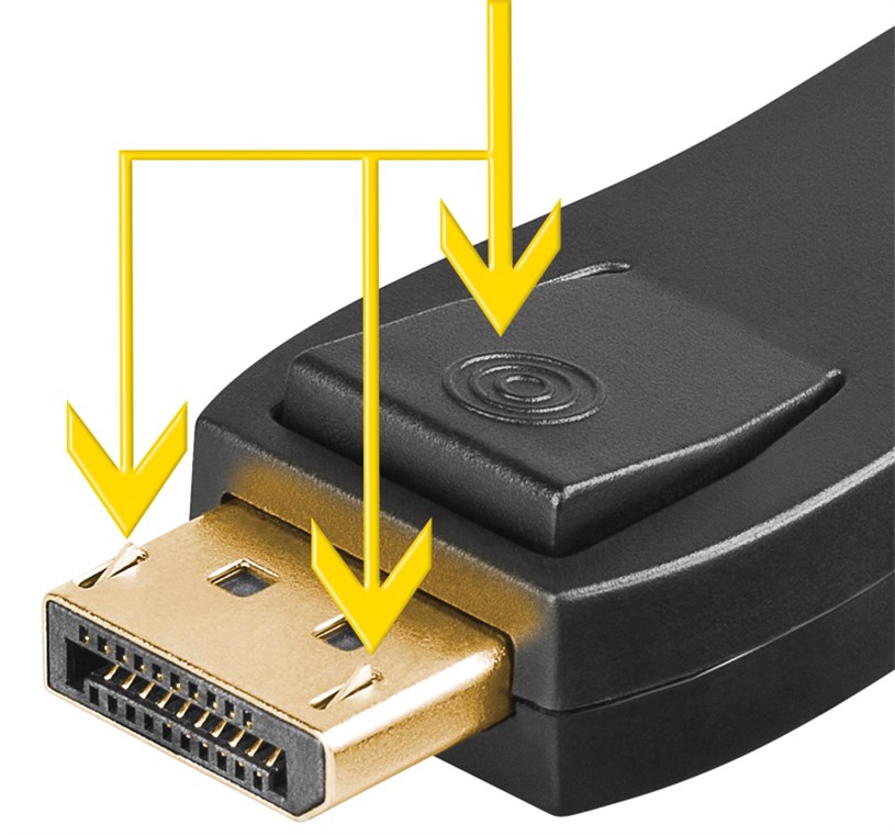 DisplayPort-hane till HDMI-hona adapter 1.1 - 3