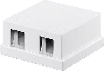 Uttagsbox, 2xKeystone kontakter
