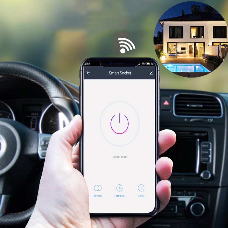 Strömbytare WiFi med APP, energimätare, 16A - 18