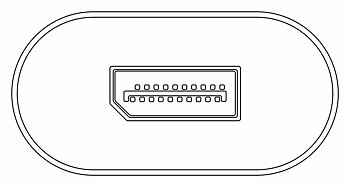 USB-C till DisplayPort Adapter