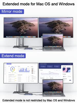 QGeeM Dockningsstation USB C, 11-i-1 4k60Hz, 3xskärm - 11