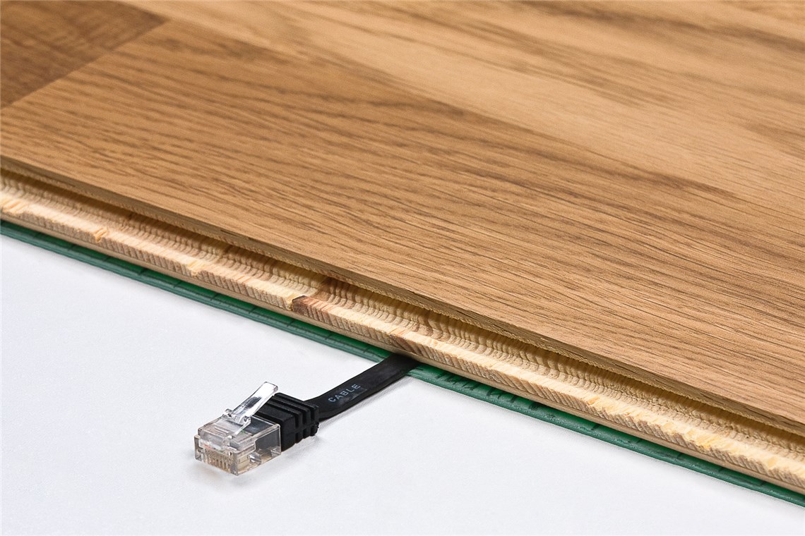 Nätverkskabel Cat 6a flat grön 1m - 3