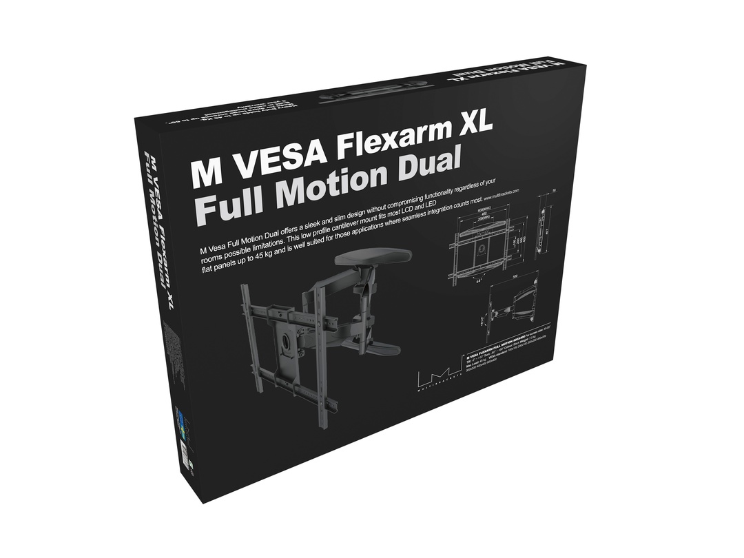 M VESA Flexarm XL Full Motion Dual - 5