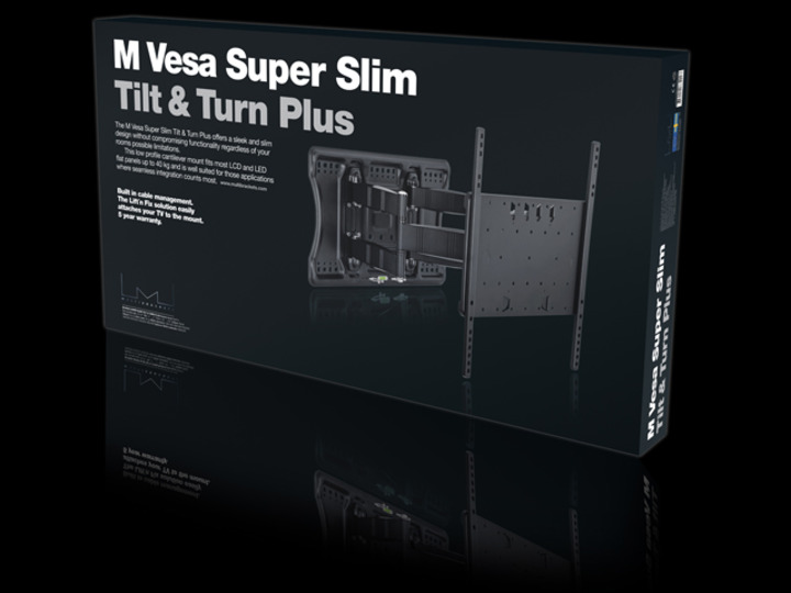 M VESA Super Slim Tilt & Turn Plus - 5
