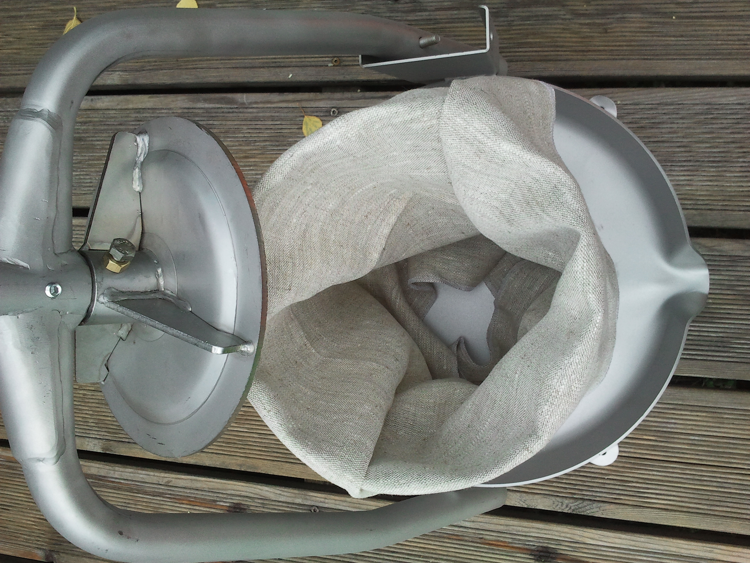 Linnen filterzak voor fruitpers Fratelli Baesso F25 / V25 INOX - 5