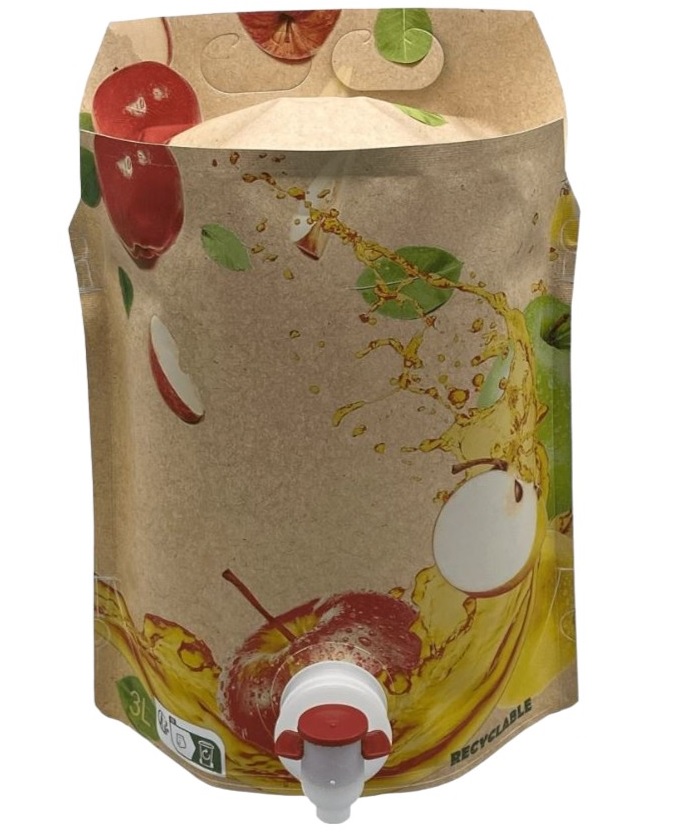 3 liter stazak met appelmotief,  3360 stuks (pallet)
