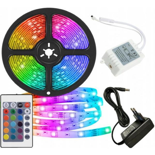 5 m LED-nauhavalot RGB / valosilmukka / LED-nauhalla