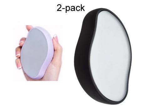 2-pack Svart / Lila Smärtfri fysisk hårborttagning Epilatorer Crystal Hair Eraser