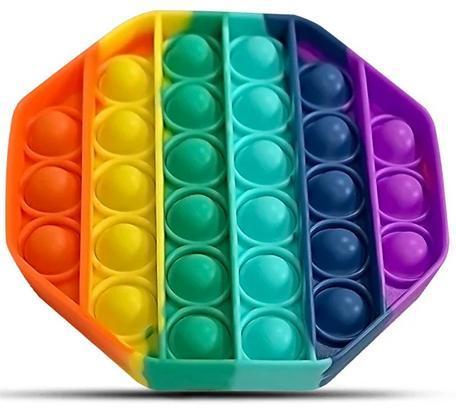 Pop It Fidget Toy Original - Octagon Rainbow
