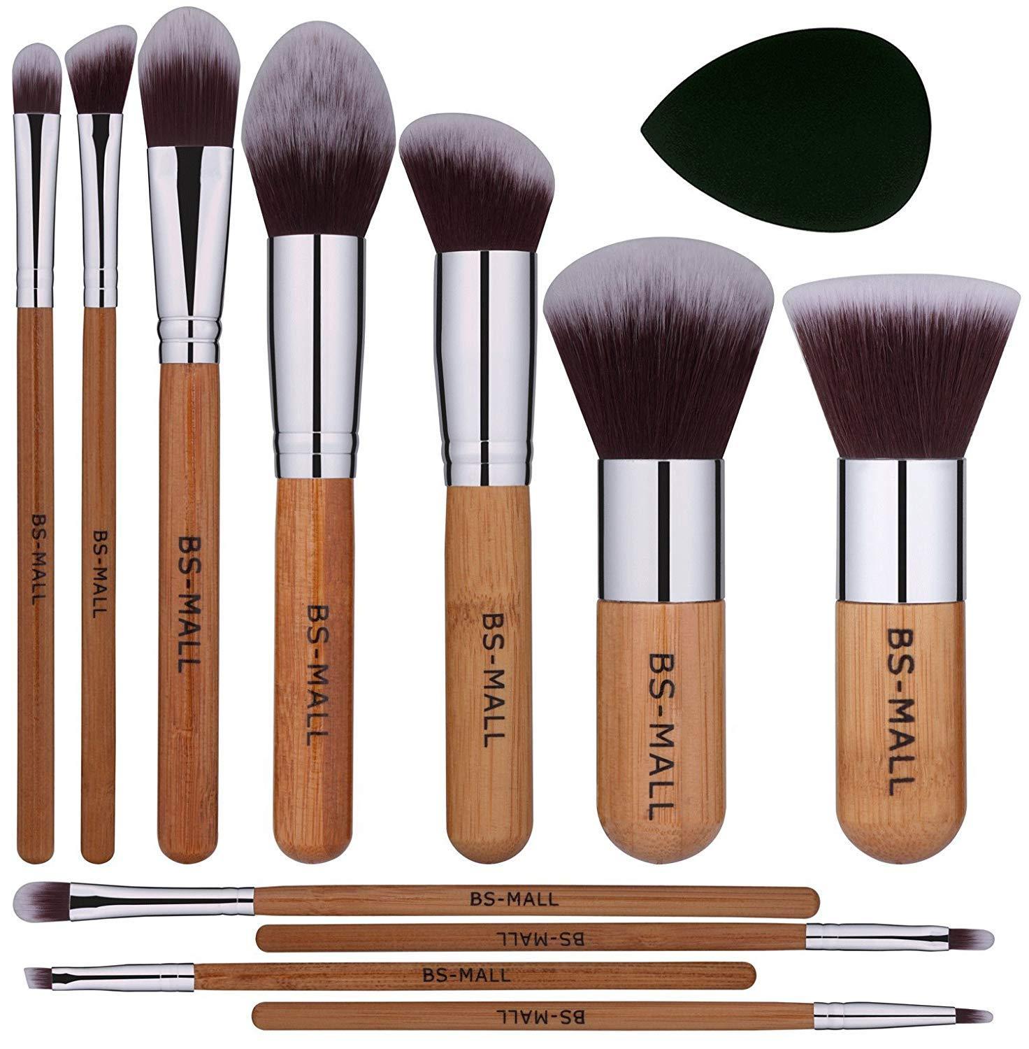 BS09 - BS-MALL 11 st. exklusiva Make-up / sminkborstar av Bästa Kvalité