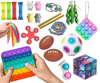 New PRO 26 st. Fidget Pop it Toys Set pack för barn och vuxna