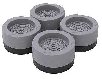 Style 2 - Vibrationsdämpande fötter till tvättmaskin/torktumlare 4 st.