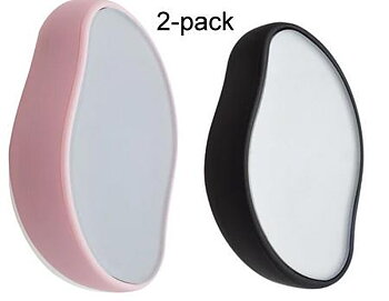 2-pack Svart / Rosa Smärtfri fysisk hårborttagning Epilatorer Crystal Hair Eraser