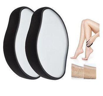 2-pack Svart Smärtfri fysisk hårborttagning Epilatorer Crystal Hair Eraser