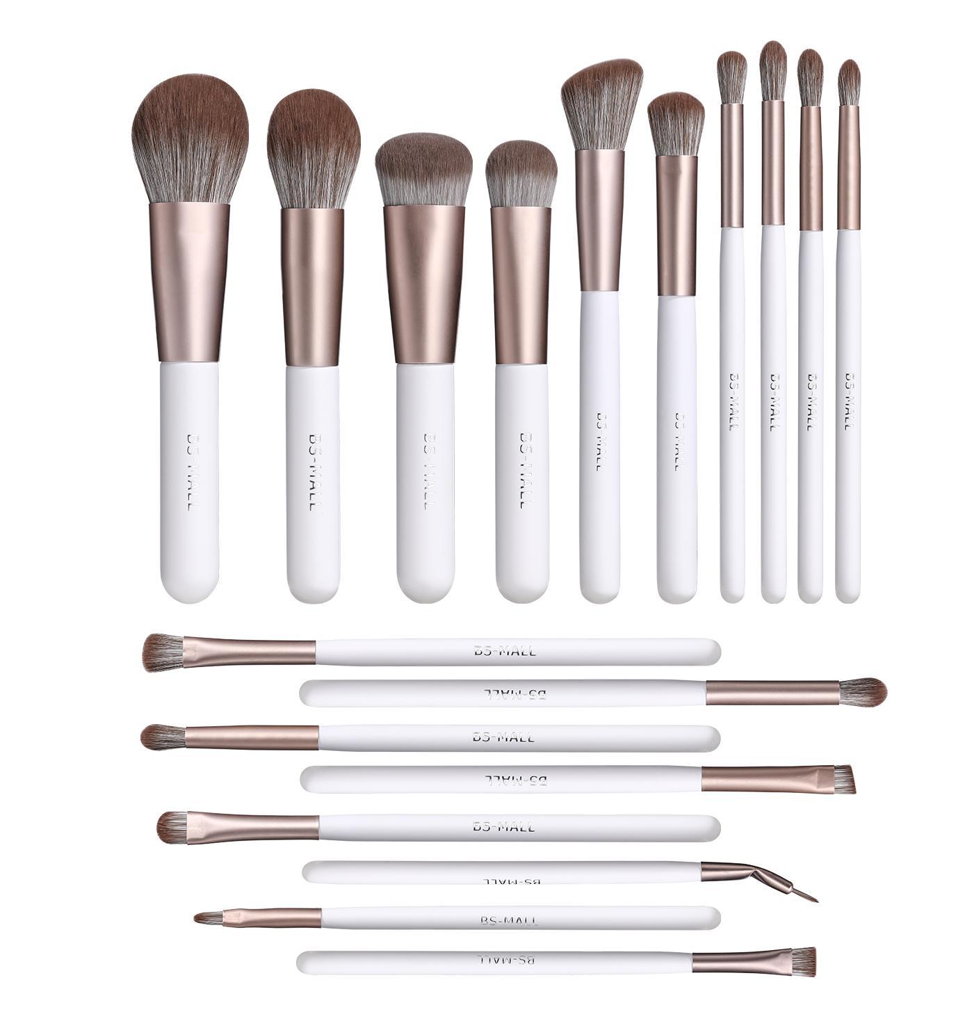 BS18 - BS-MALL 18 st. exklusiva Make-up / sminkborstar av Bästa Kvalité