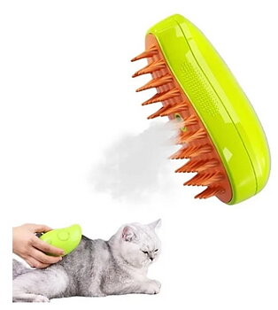 Steamy Cat Brush - 3 In1 Cat Steamy Brush, självrengörande Steam Cat Brush