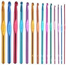 N014 - Set med 14 st. virknålar i aluminium