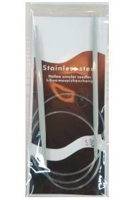 N054 - Set med 11 st. rundstickor 60 cm i rostfritt stål