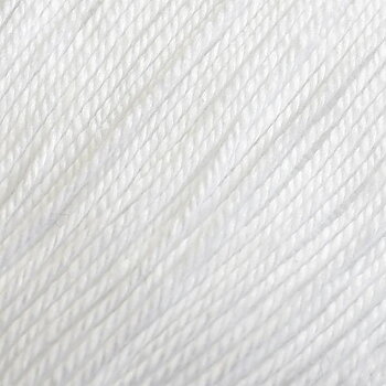 Merc. 12/3 Virkgarn 200 gr. på nystan - Vit