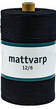 Mattvarp 12/6 Svart - 500 gr / rulle