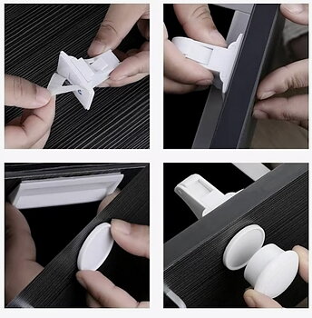 10x Magnetiskt Barnlås - Invisible Magnetic Lock