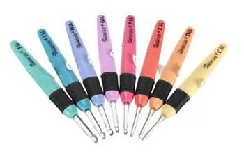 N043 - Set med 8 st. virknålar med LED belysning