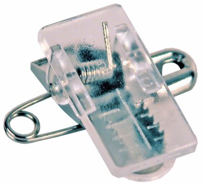 Number holder with clip